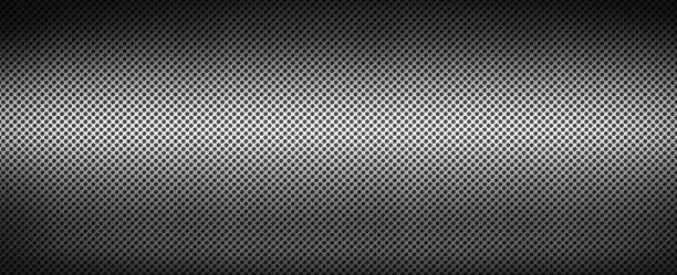 istock Silver brushed metal grid. Banner background texture 1210745197