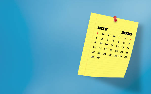 Light blue coloured adhesive note left blank for your own message