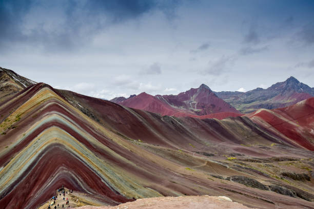 istock hiking true the beautiful and surreal rainbow mountain range of Cusco 1210759952
