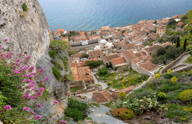 Greece. Peloponnese. The fortified city ov Monemvasia