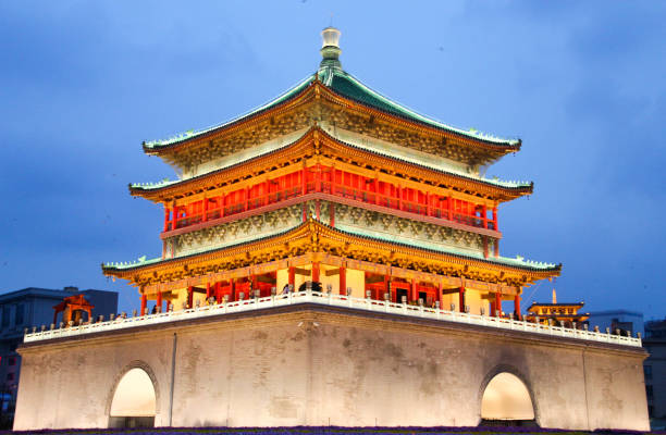 istock Famous bell Tower in the evening, Xi'an, China 1210763943