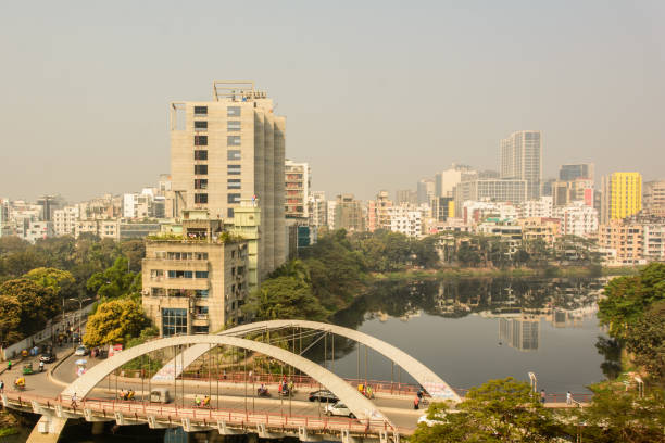 istock Foggy morning in Dhaka, Banani 1210768446