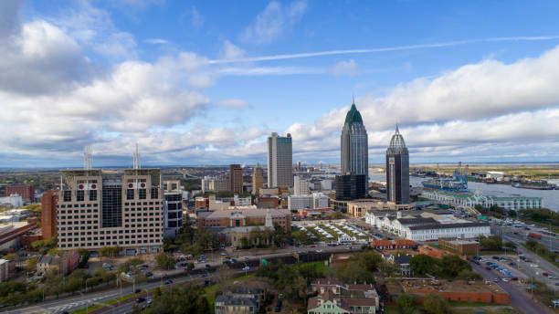 istock Downtown Mobile, Alabama in March 2020 1210769916