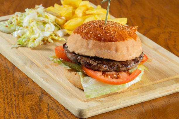 istock Homemade burger stock photo 1210771806