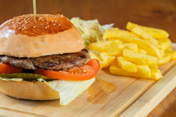 istock Homemade burger stock photo 1210771909