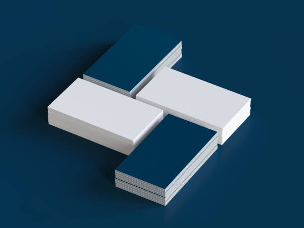 istock Blank Business Cards Mockup 1210777777