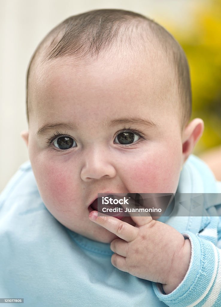 Cinco meses bebê - Foto de stock de 0-11 meses royalty-free