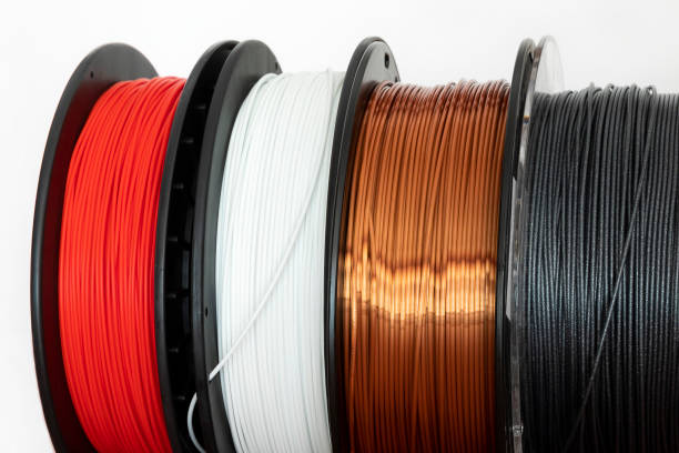istock 3D printing filament reels 1210779566