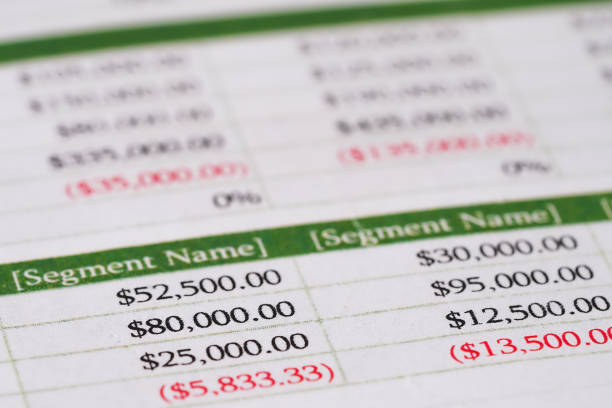 istock Spreadsheet table paper Finance development, Account, Statistics Investment Analytic research data 1210780983
