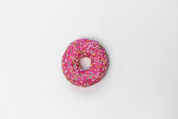 istock Colorful delicious donut isolated on white background 1210789996