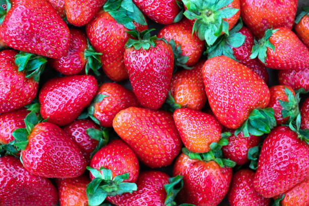 istock Sweet ripe strawberry closeup 1210790982
