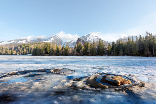 istock Lake Strbske pleso in spring time 1210791062