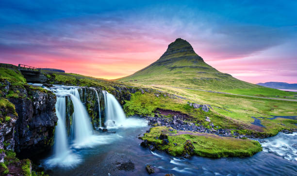 istock Picturesque landscape with Kirkjufellsfoss 1210792440