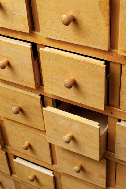 istock Old wooden closet with drawers 1210793572