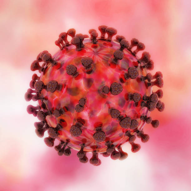 istock Artistic 3D illustration of the coronavirus 1210798148