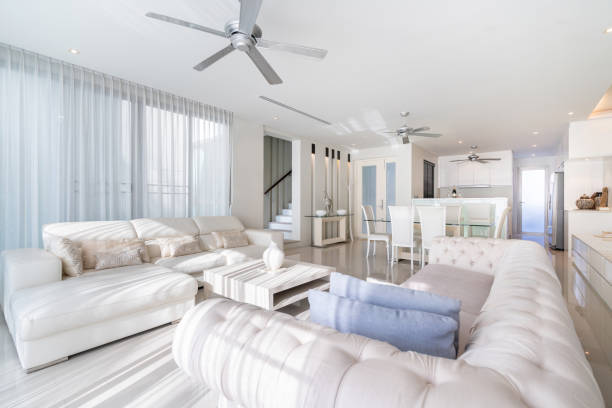 istock luxury interior living room with white space 1210801794