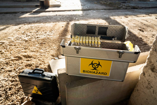 istock Equipment for the work with hazardous substances 1210805918
