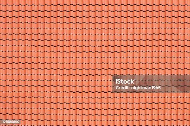 Motivo Di Red Roof - Fotografie stock e altre immagini di Tegola - Tegola, Texture - Descrizione generale, Tetto