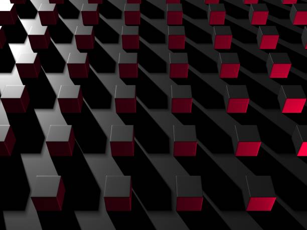 istock Abstract Dark Cubes Futuristic Design Background 1210806118