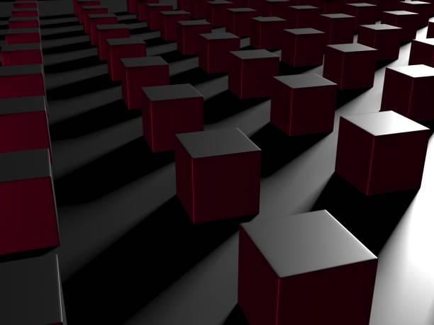 istock Abstract Dark Cubes Futuristic Design Background 1210806130