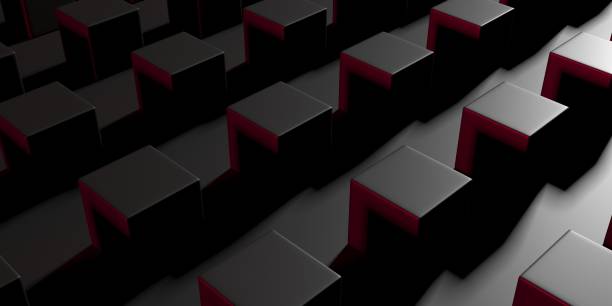 istock Abstract Dark Cubes Futuristic Design Background 1210806146