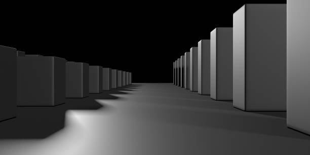 istock Abstract Dark Cubes Futuristic Design Background 1210806171
