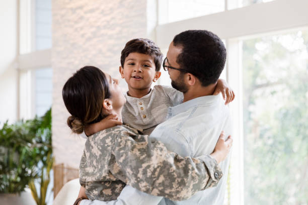 istock Confident little boy with his parents 1210808122