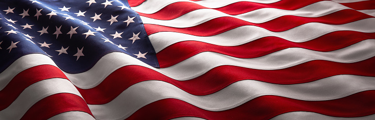 Bandera de onda americana photo