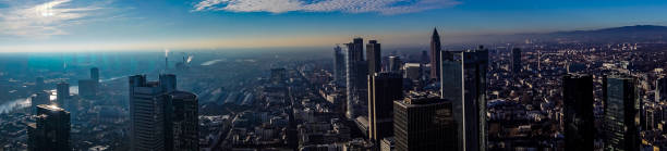 istock Panoramic View of the Frankfurt City Centre Skyline, Germany 1210810075