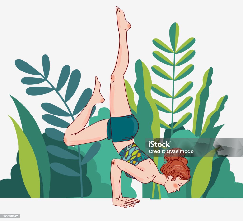 Dễ Thương Cô Gái Trẻ Tập Yoga Nền Phong Cảnh Mùa Hè Hình minh họa Sẵn có -  Tải xuống Hình ảnh Ngay bây giờ - iStock