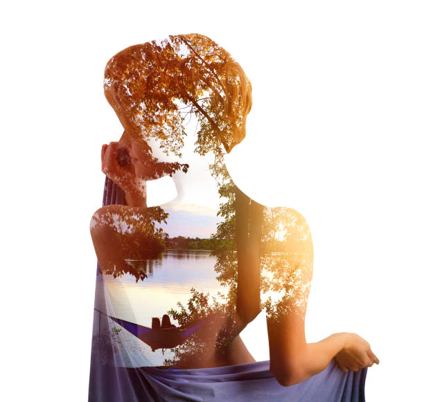 istock Nostalgic woman remembering past romance moments 1210811348