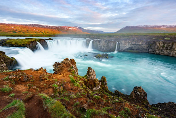 istock Godafoss waterfall on Skjalfandafljot river 1210822733