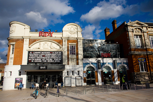 London, England - Februray 26th, 2010: The Ritzy is a cinema in Brixton, south London, United Kingdom.
