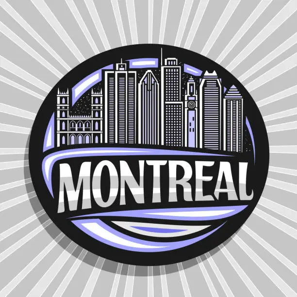 Vector illustration of Vector sign for Montreal