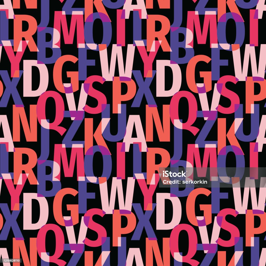 Font Background Pattern Font Background Seamless Pattern Typography Lettering Concept Backdrop ...