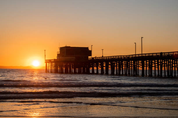 istock Winter sunset in Newport Beach 1210833007