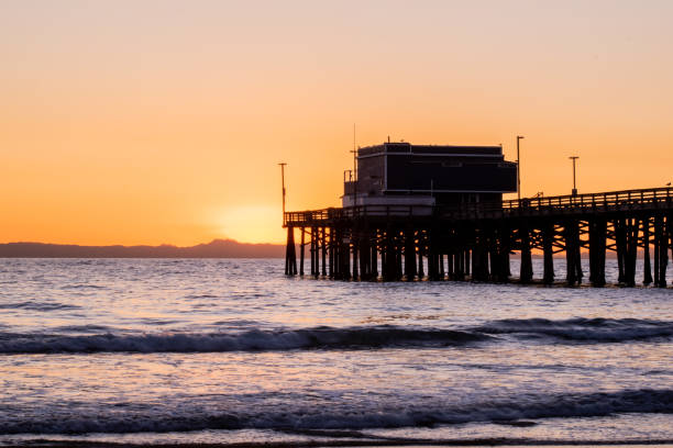 istock Winter sunset in Newport Beach 1210833054
