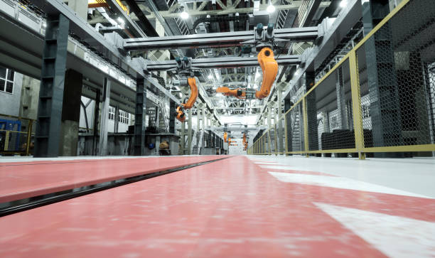 istock Robots in factory of future 1210833152