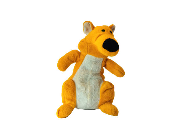 istock Children's toy teddy bear. Isolate on a white background. 1210847285
