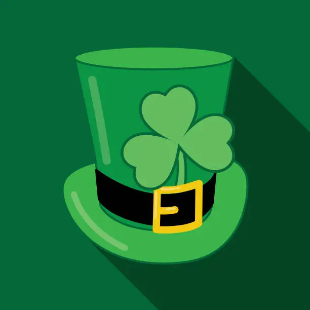 Vector illustration of Leprechaun Hat Icon