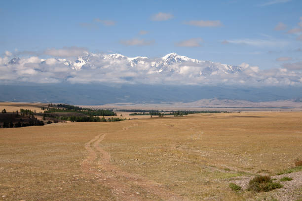 istock altai canyon steppe and mountains at background 1210856359
