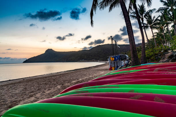 istock Catseye Beach at dawn in Hamilton Island, Australia 1210856645