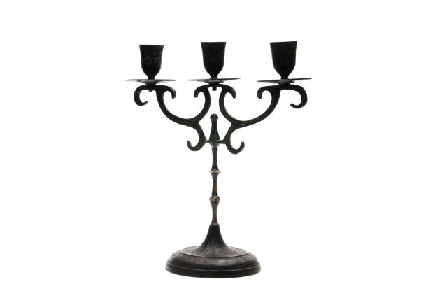 istock Vintage candlestick on a white background 1210857259