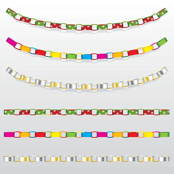 Cardboard Chain Vector Chains and links.ai Royalty Free Stock SVG Vector and Clip Art