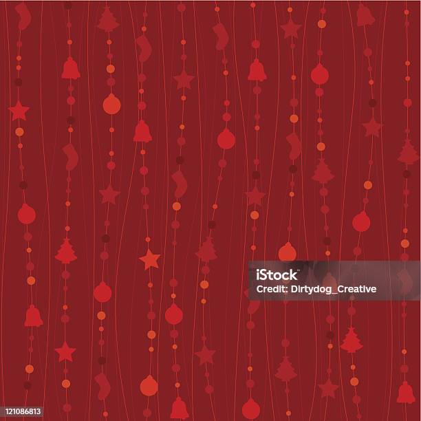 Seamless Sfondo Di Natale Coriandoli E Stelle Filanti - Immagini vettoriali stock e altre immagini di Natale