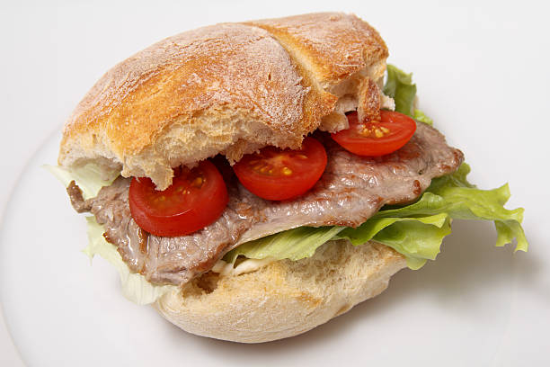 Sándwich de carne de res - foto de stock