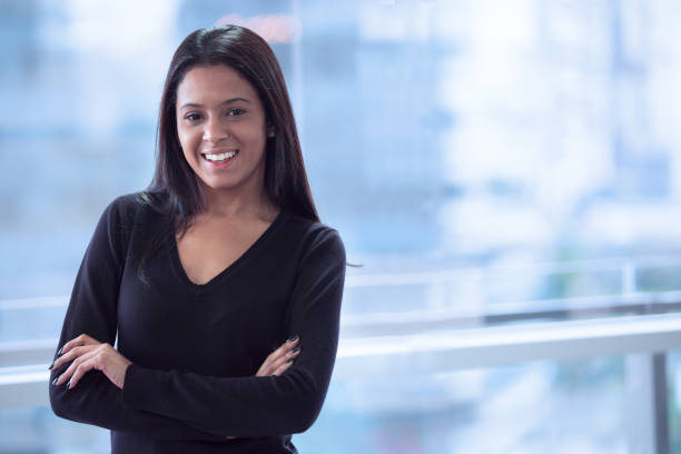 istock Young black Latina smiling 1210882546