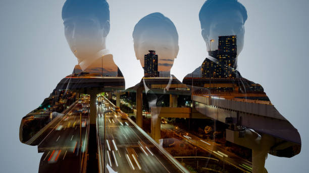 istock Social development concept. City and people. 1210883418