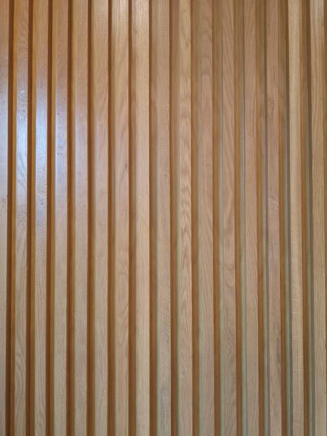 istock Groove​ soft​ Brown​ wood​ rough​ surface​ texture​ material​ for​ backgroud 1210884617