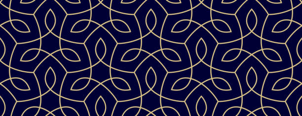 원활한 유기 자연 식물 벡터 패턴 - wallpaper pattern wallpaper backgrounds elegance stock illustrations